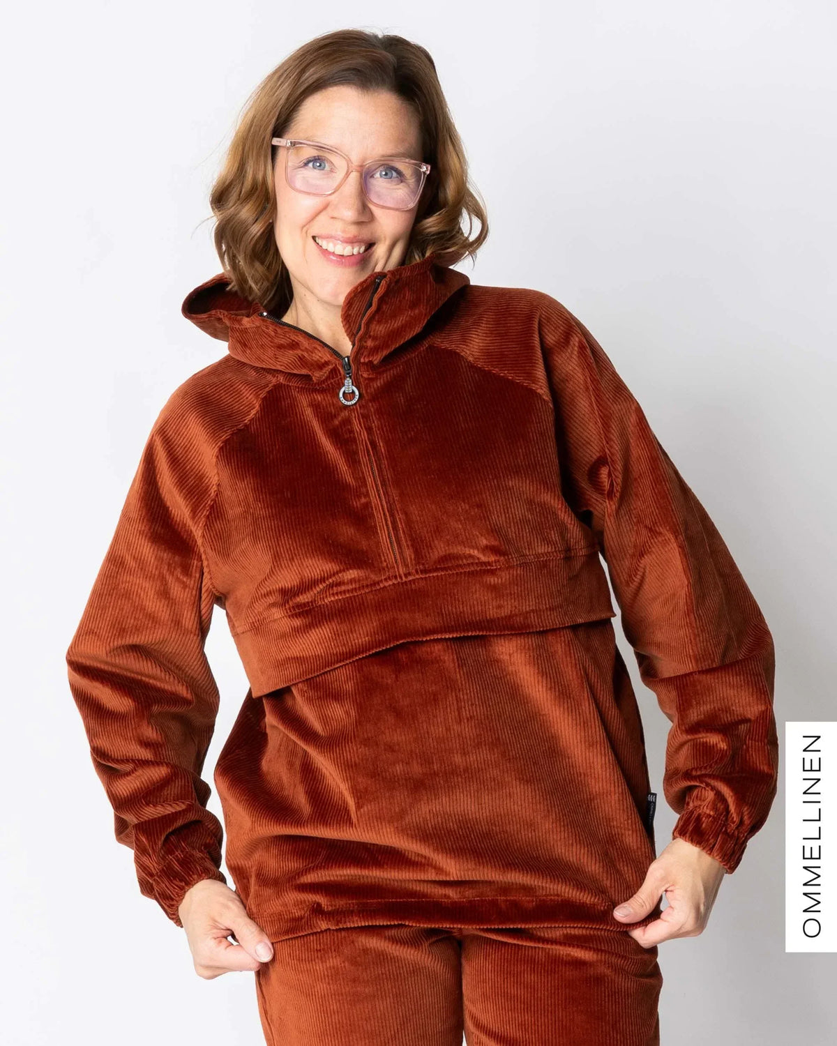 ANORAK - corduroy, burnt orange