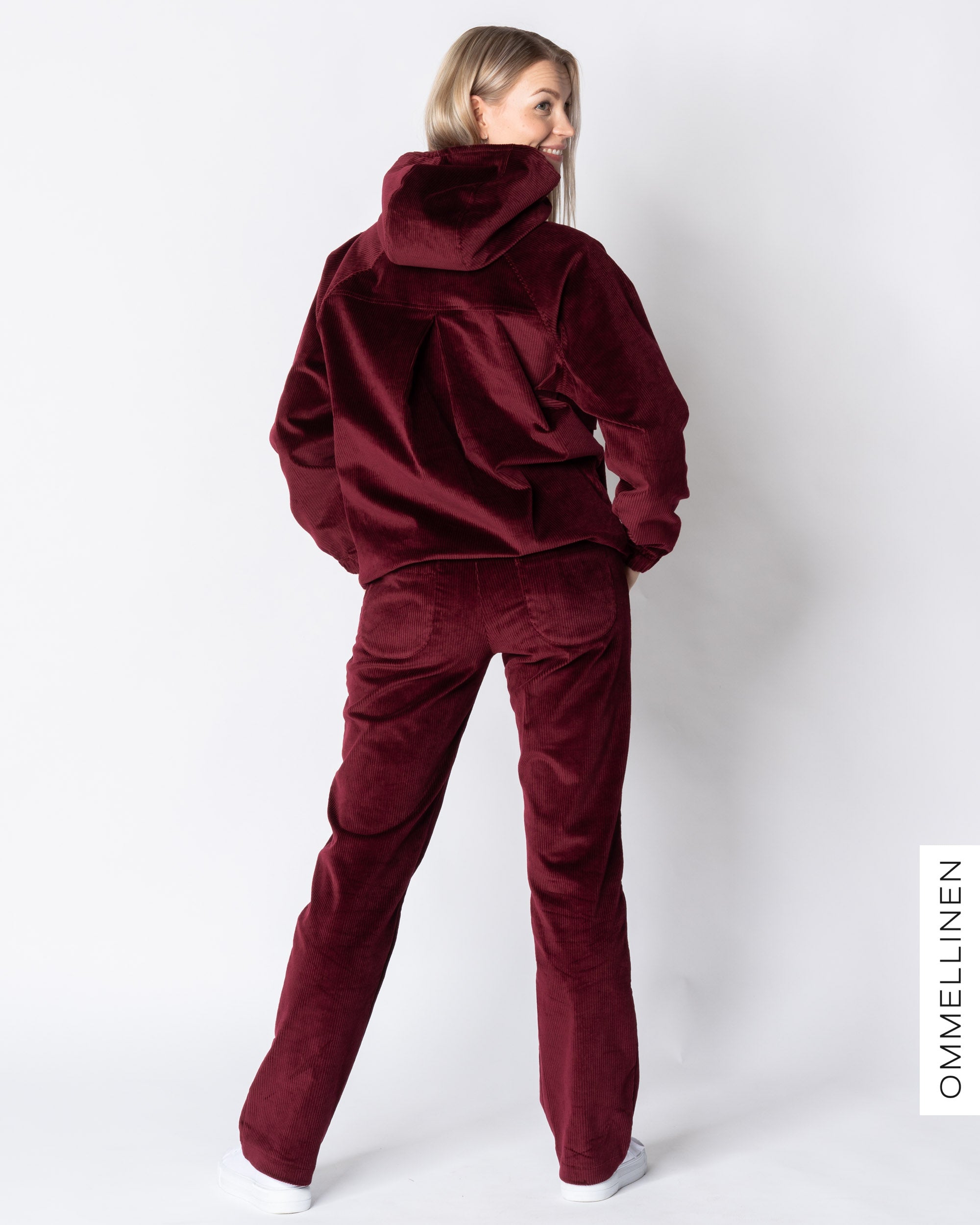 ANORAK - corduroy, burgundy