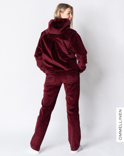 ANORAK - corduroy, burgundy
