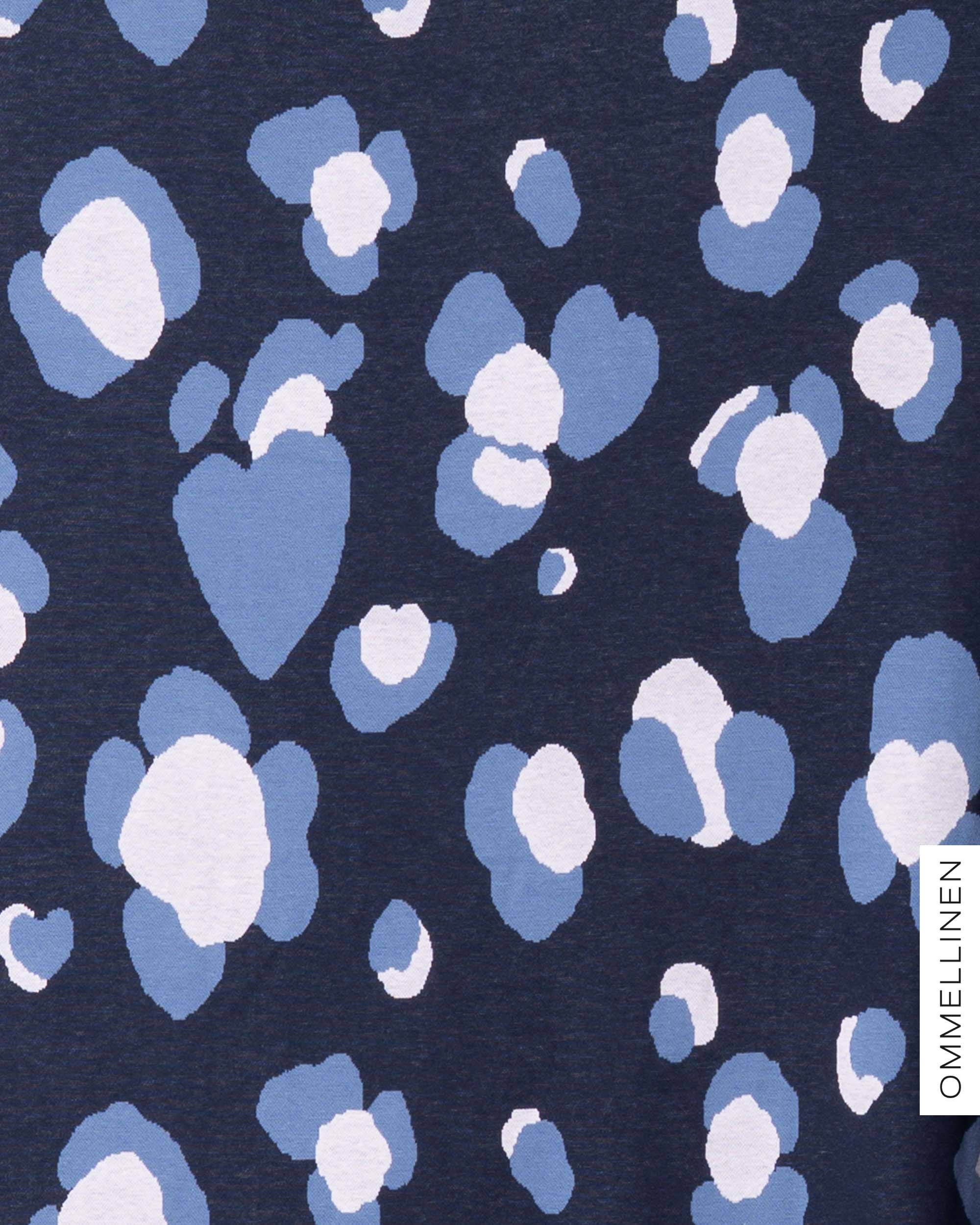 Organic cotton knit, Mielitietty - blue