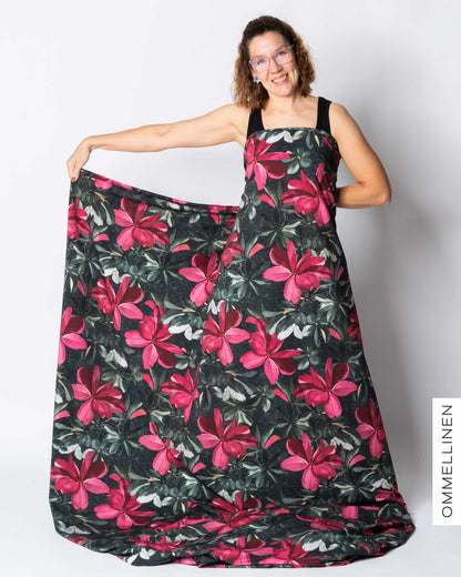 French terry - PRE-CUT, Aralia - fuchsia