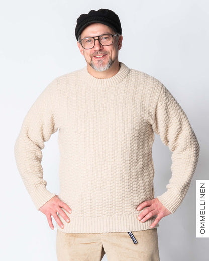 MERINO WOOL sweater, light sand