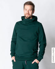 WHOOPS! MEN'S HOODIE, emerald - brushed - S