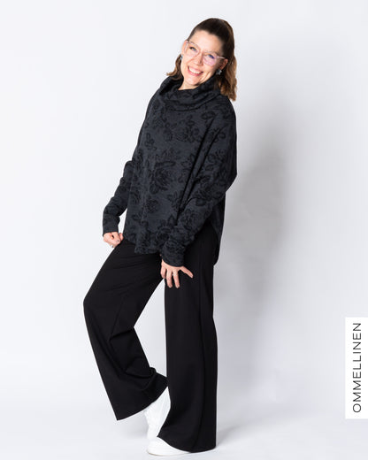 PANCHO, Babushka Roses - grey/black