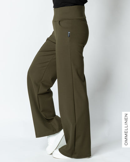 KANTTI pants - LONG LENGTH, forest green