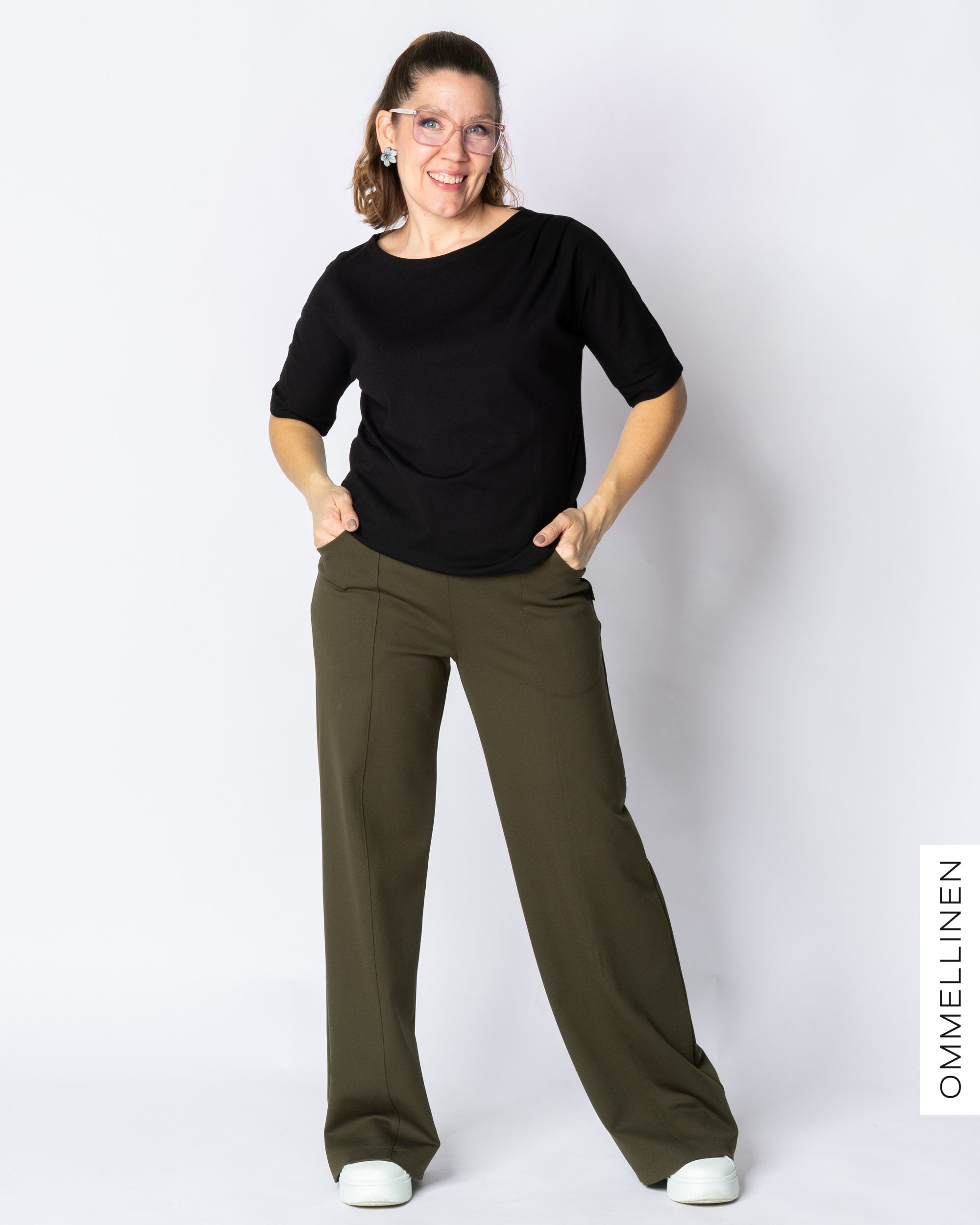 KANTTI pants - LONG LENGTH, forest green