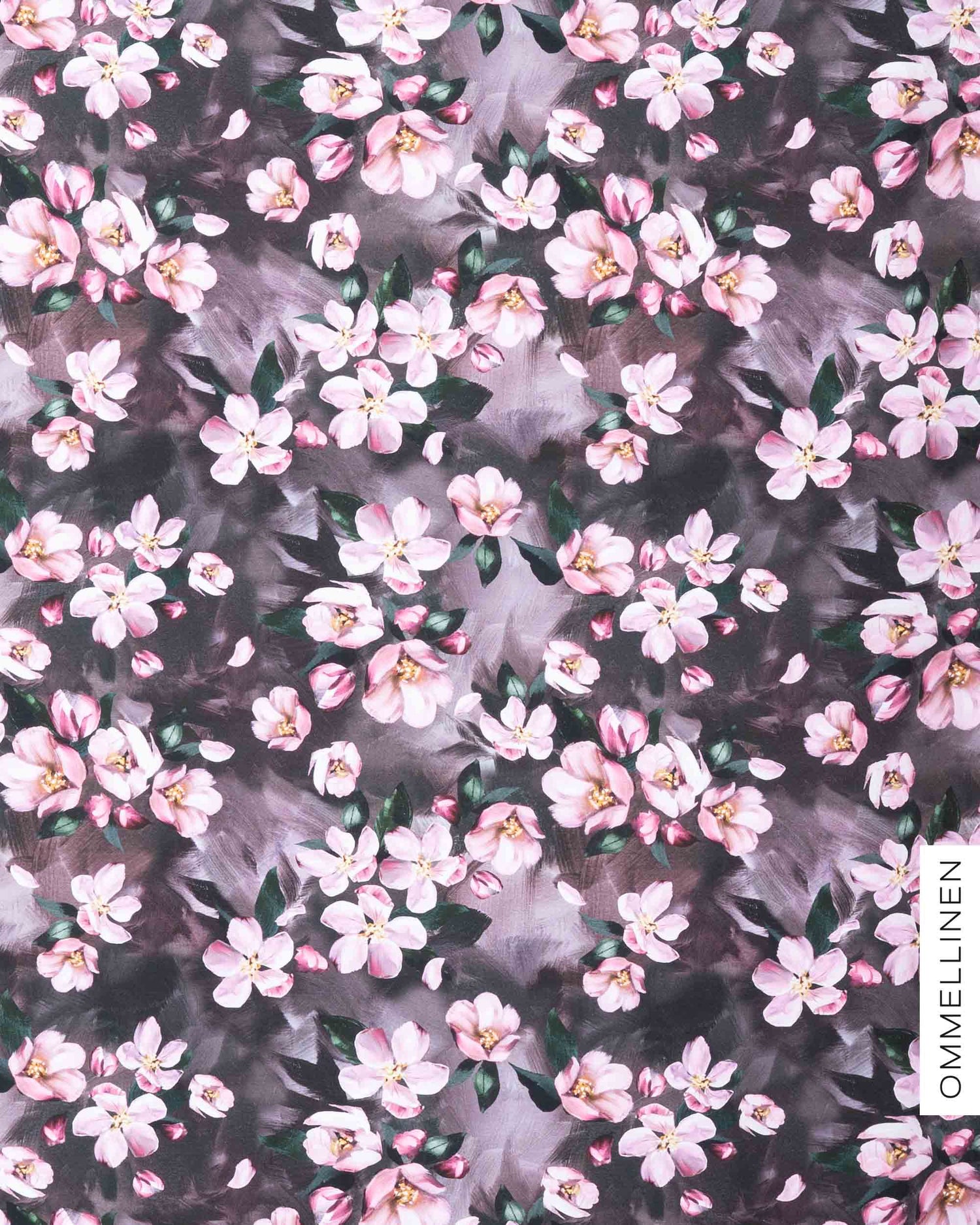 French terry, Omenankukkia - rose