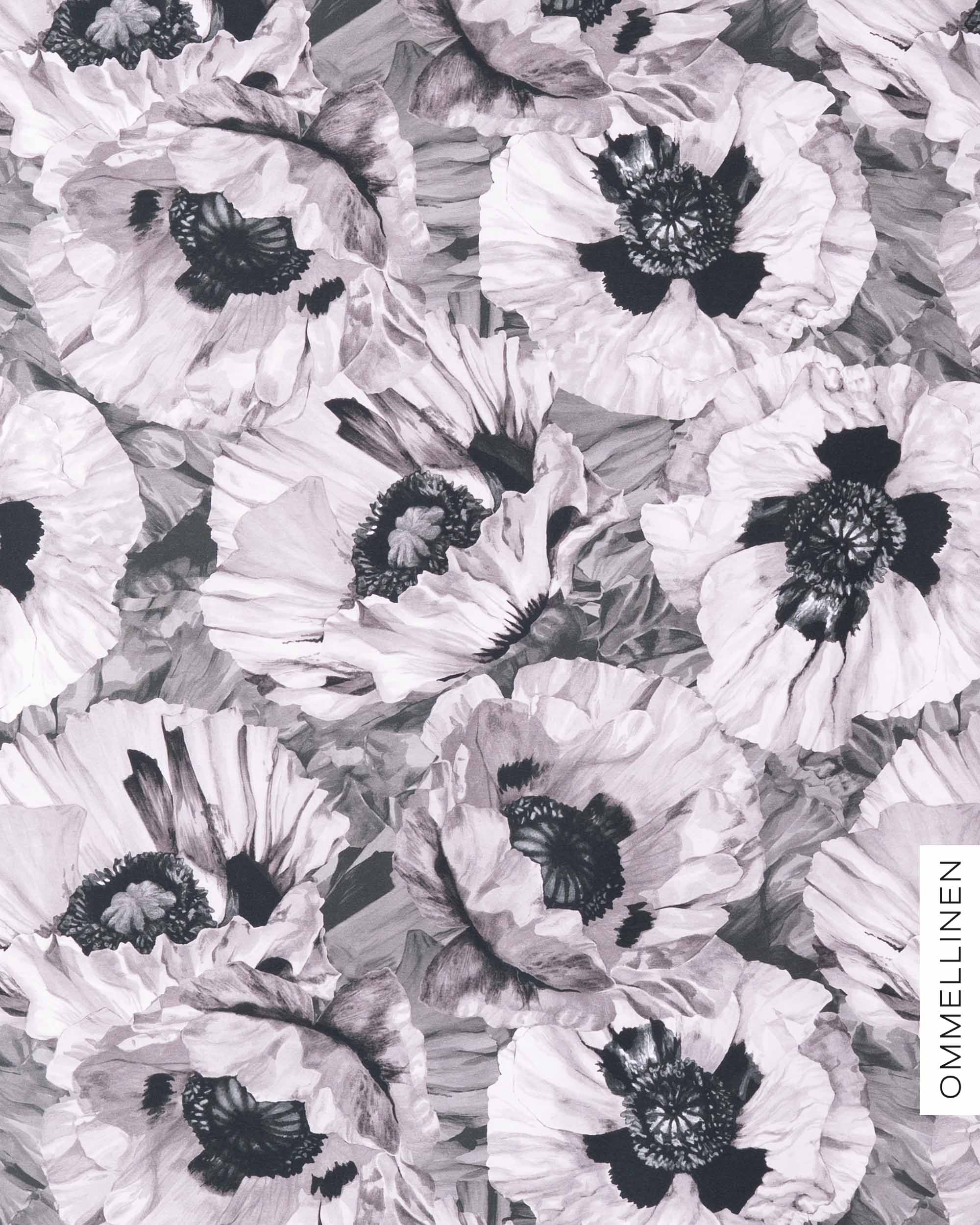 French terry - PRE-CUT, Tuulenkukka - ash