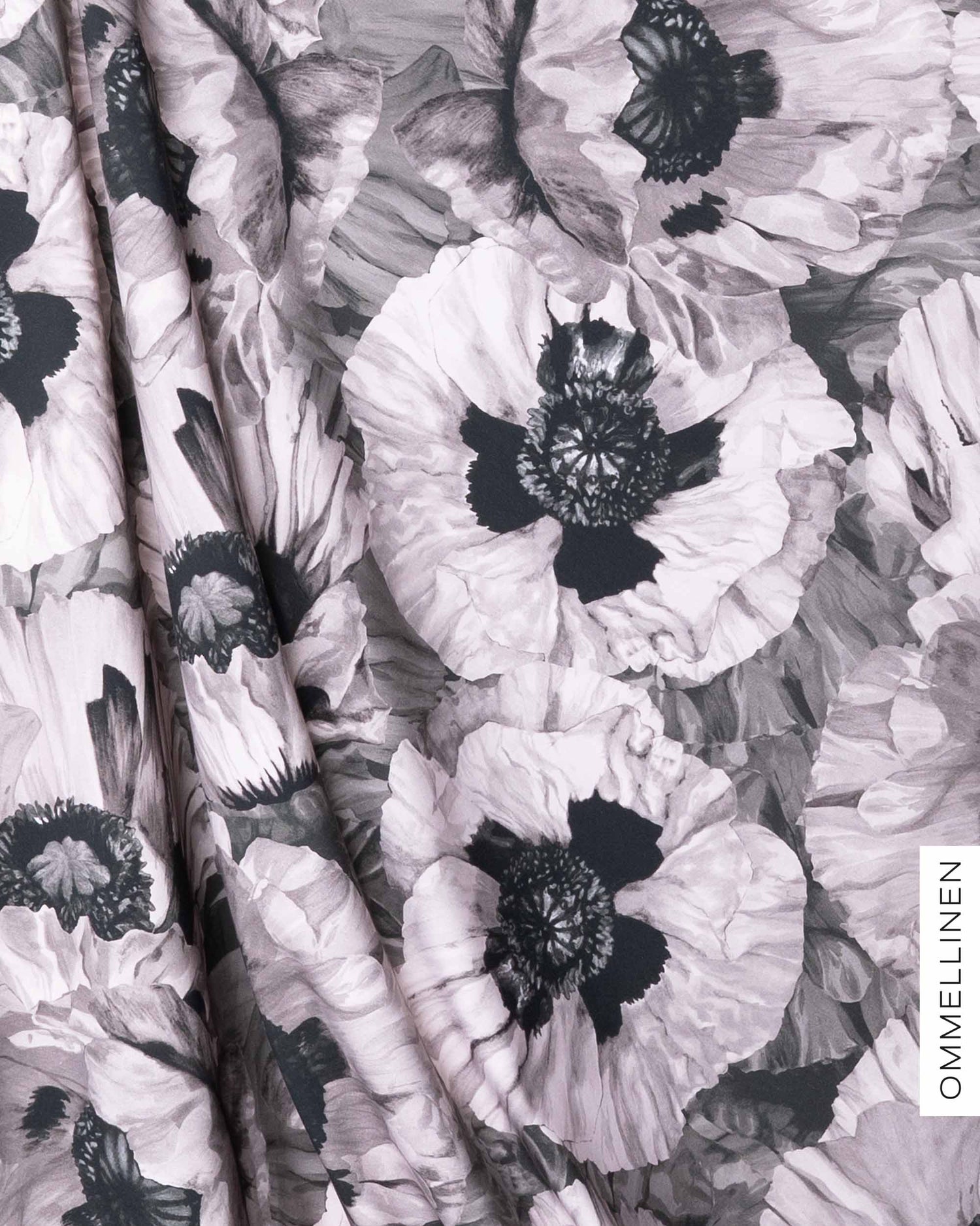 French terry - PRE-CUT, Tuulenkukka - ash