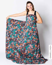 Jersey - PRE-CUT, Kukkaleopardi - multicolor