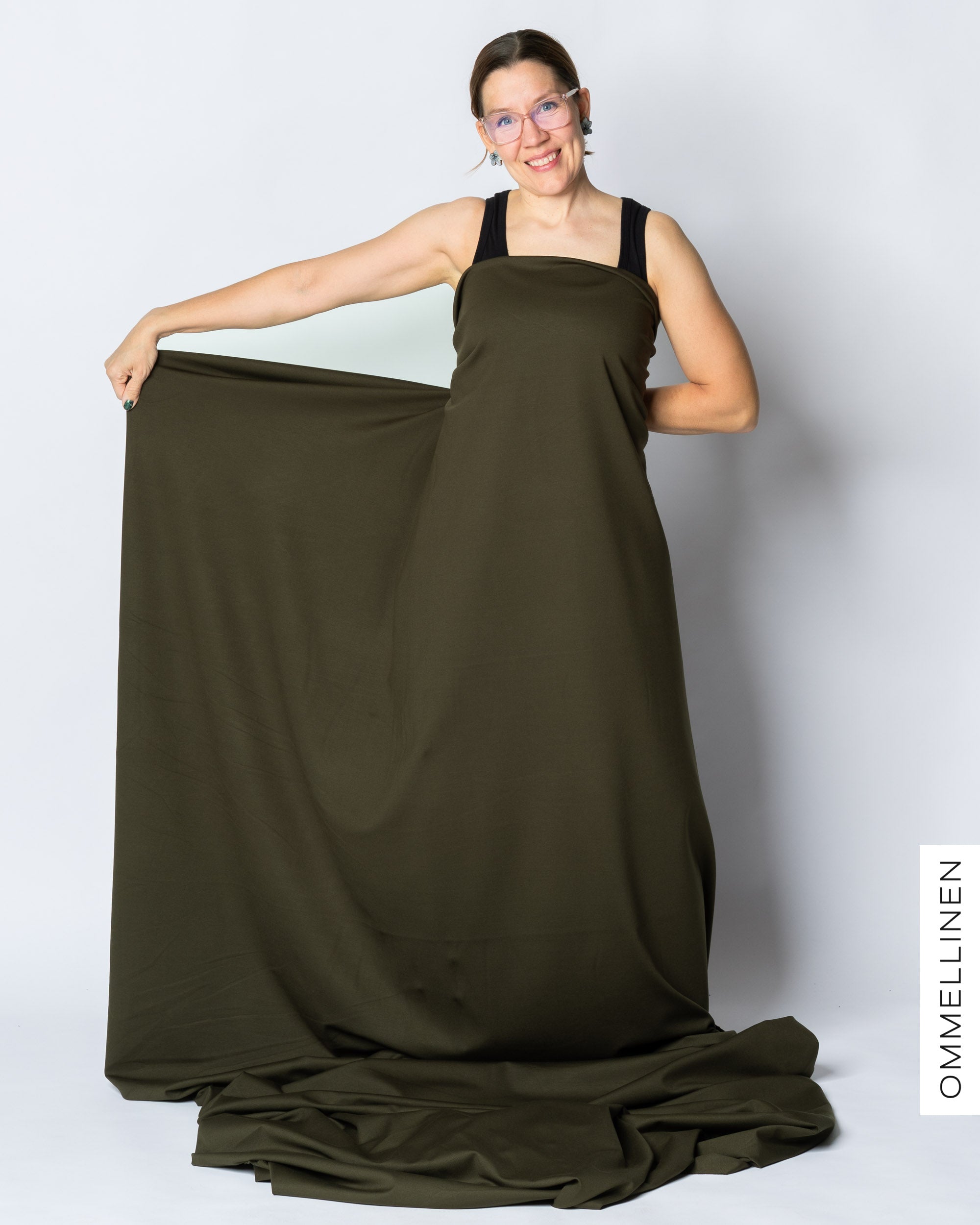 Punto knit - PRE-CUT, forest green