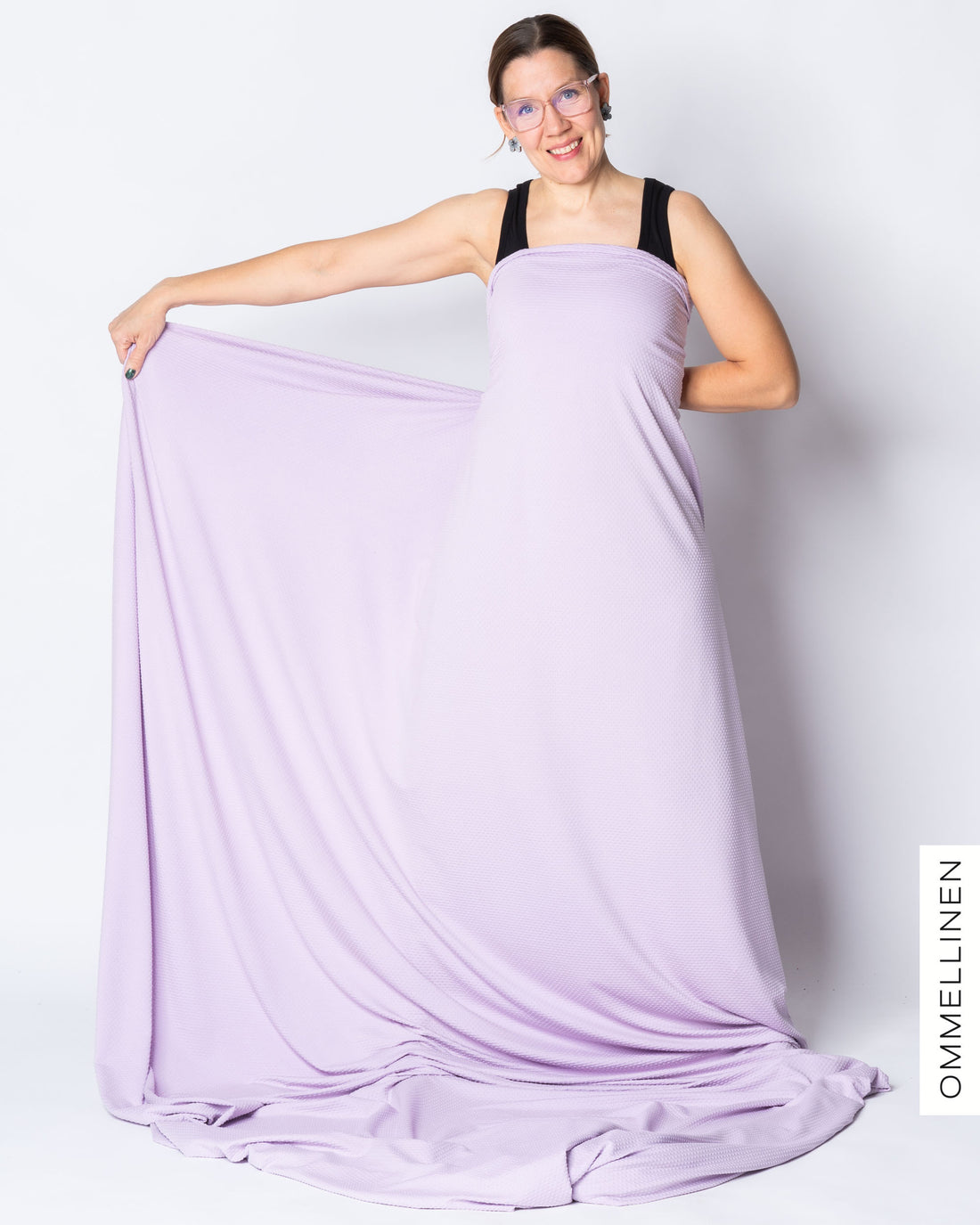 Embossed viscose knit, lilac