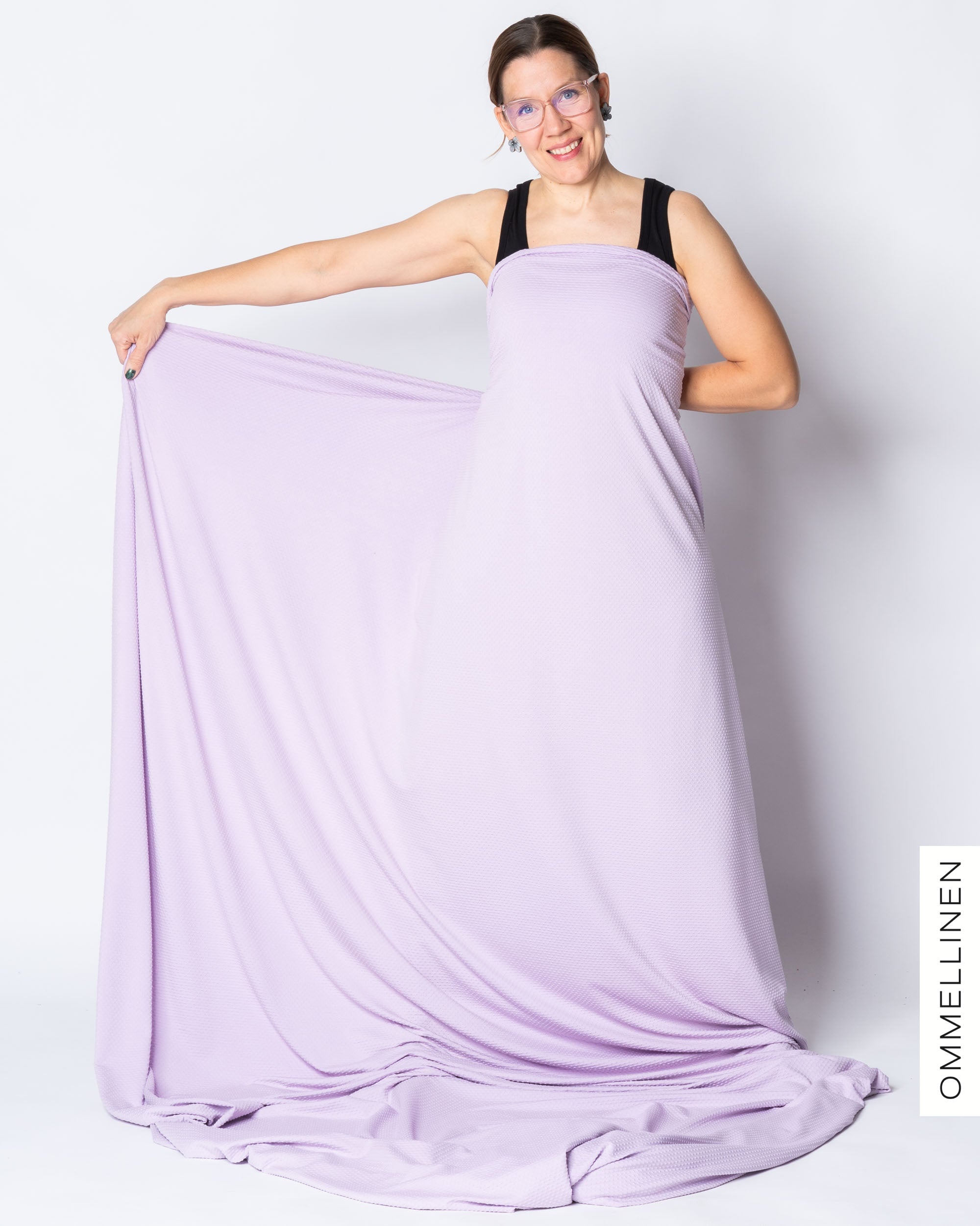 Embossed viscose knit, lilac