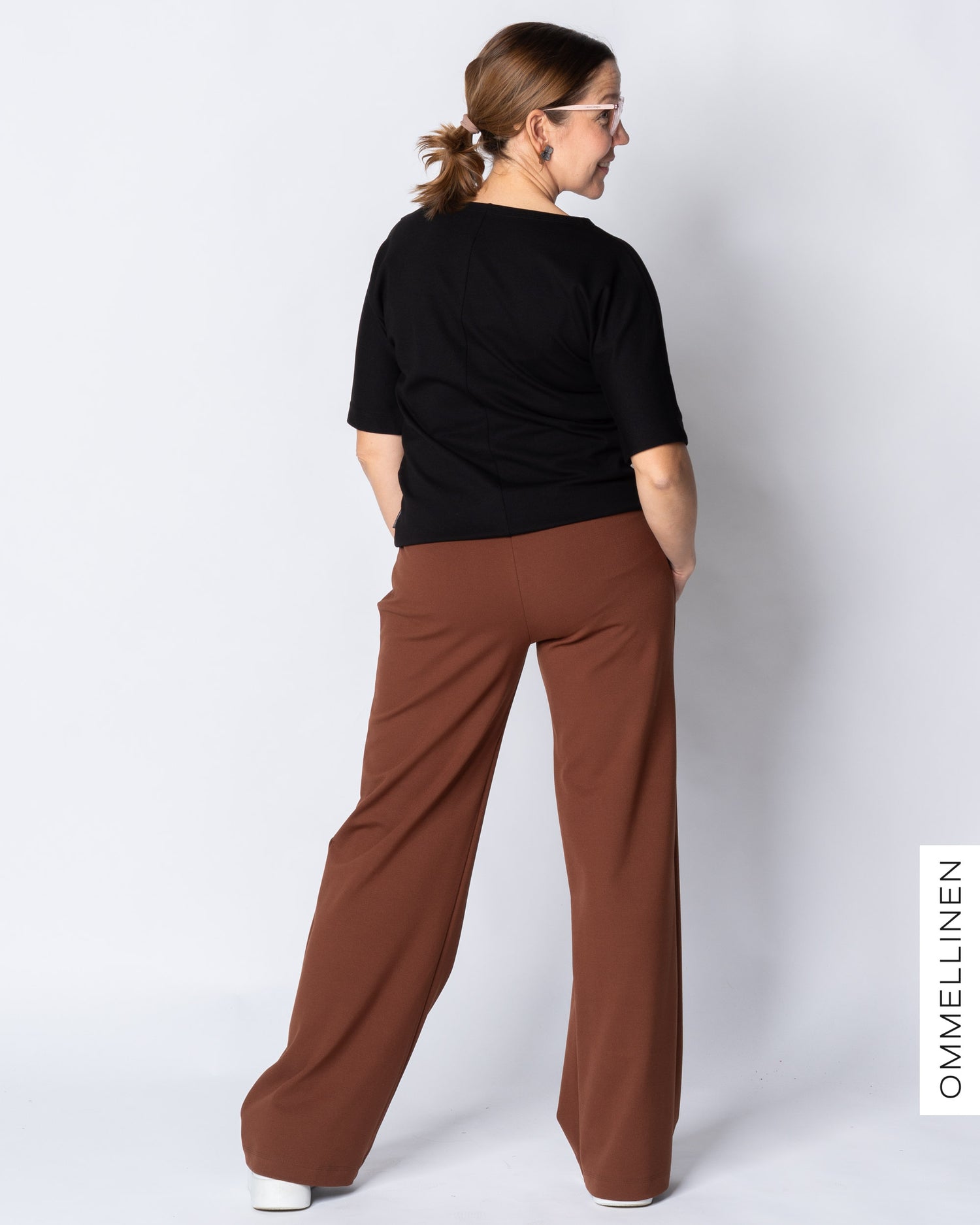 KANTTI pants - LONG LENGTH, brown
