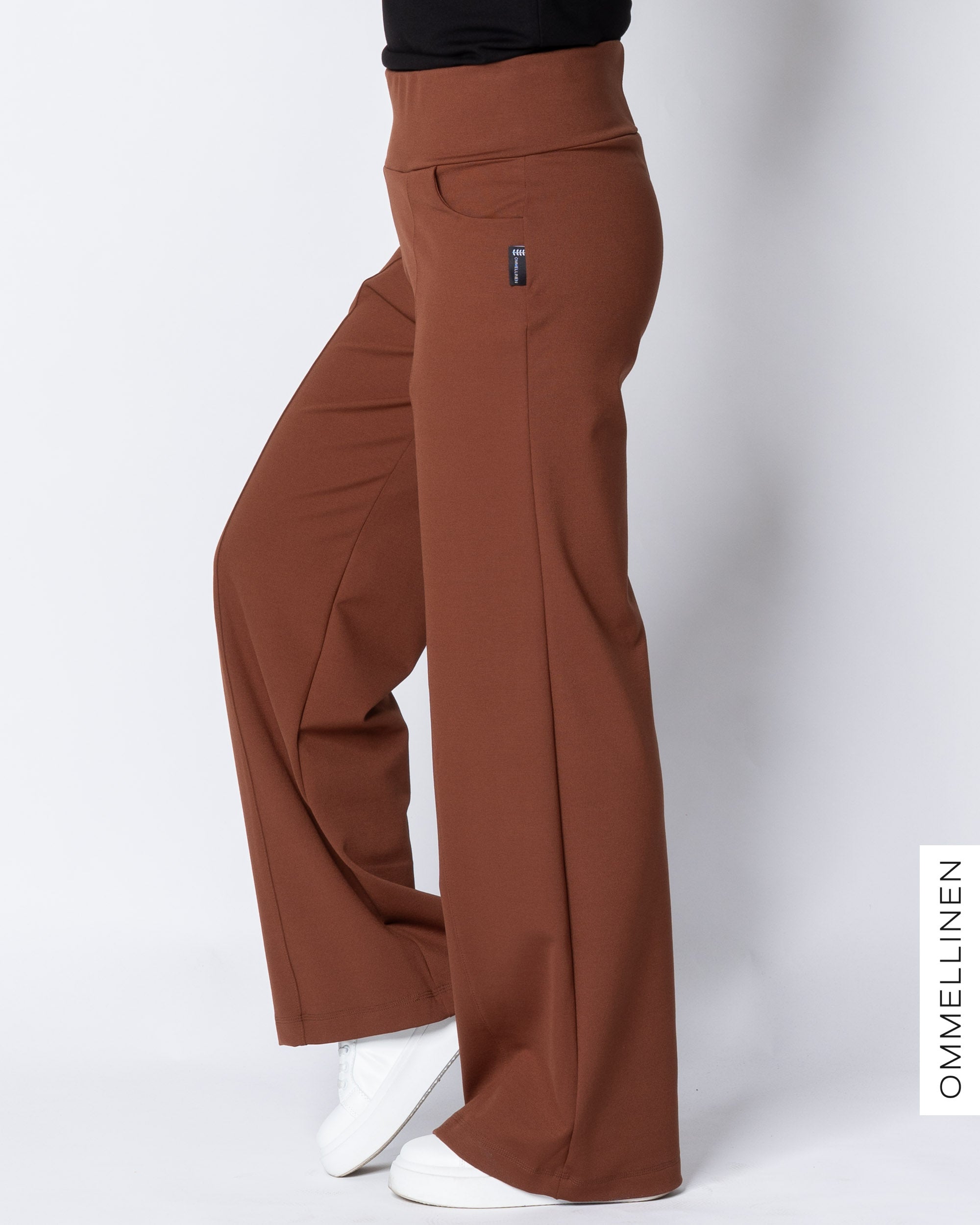 KANTTI pants - LONG LENGTH, brown