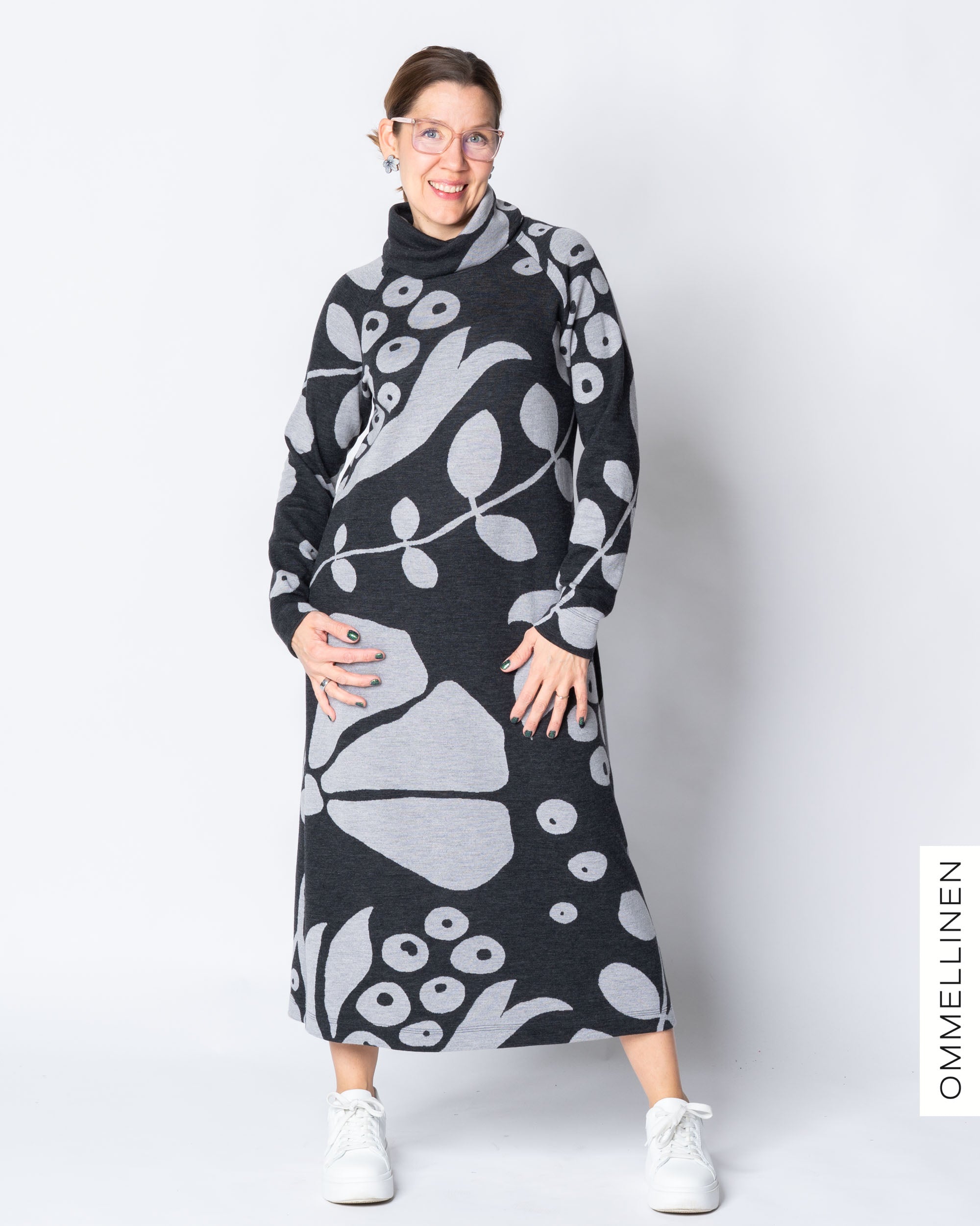 WOOL dress, Kaunotar - grey