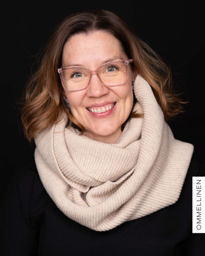 MAXI tube scarf, light sand