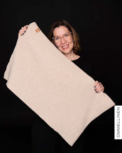 MAXI tube scarf, light sand