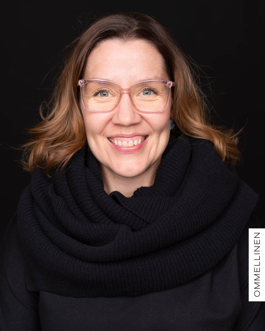 MAXI tube scarf, black