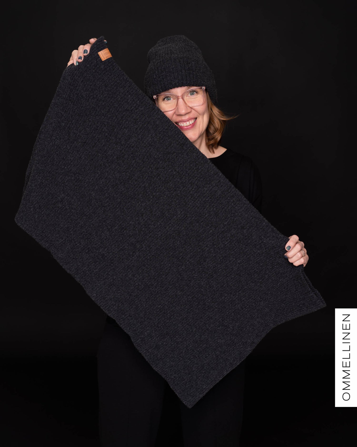 MAXI tube scarf, dark grey