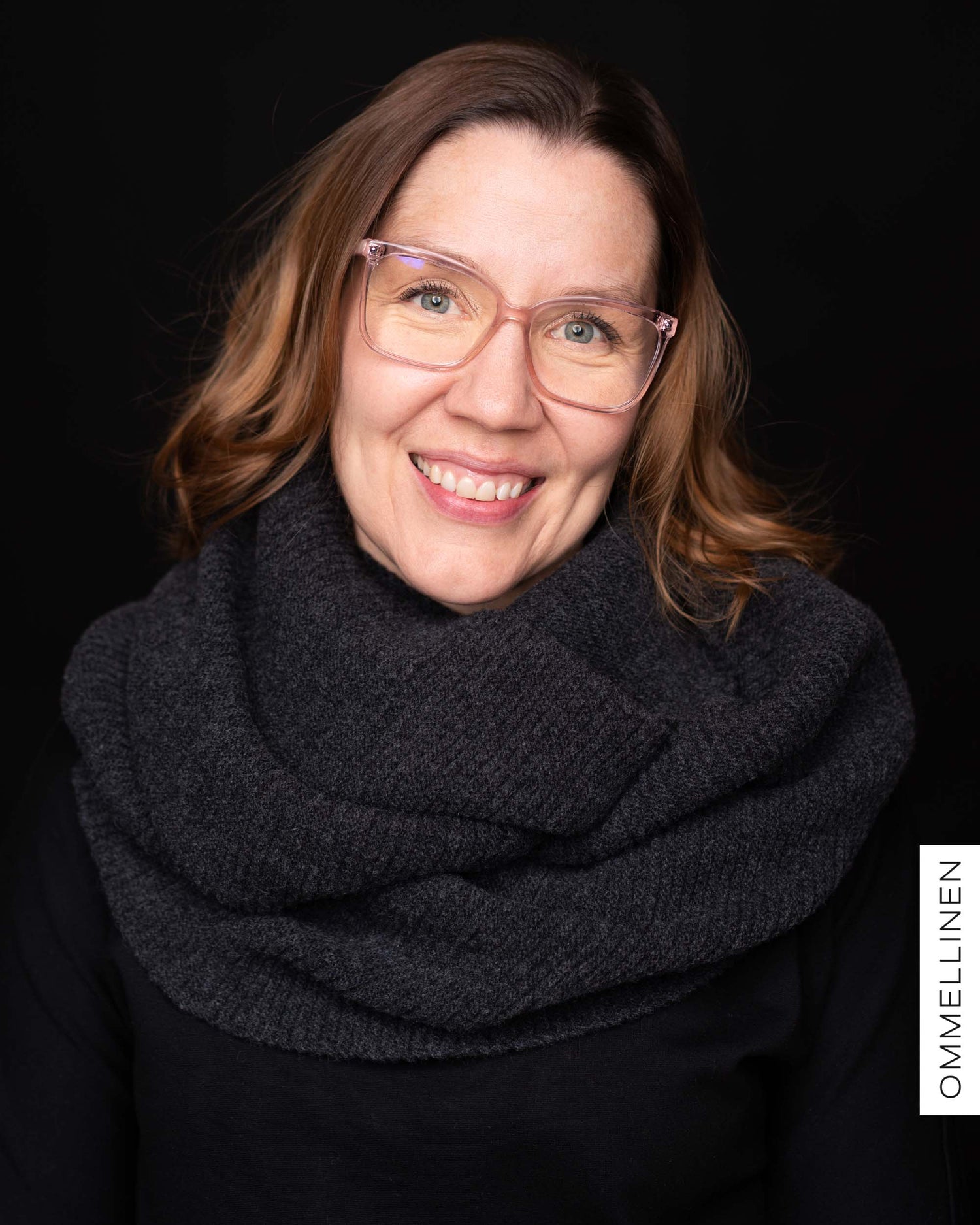 MAXI tube scarf, dark grey