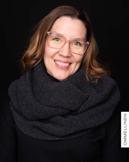 MAXI tube scarf, dark grey