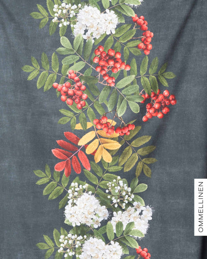 Cotton satin, Pihlaja - grey