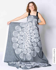 Cotton satin, Kaipuu - grey