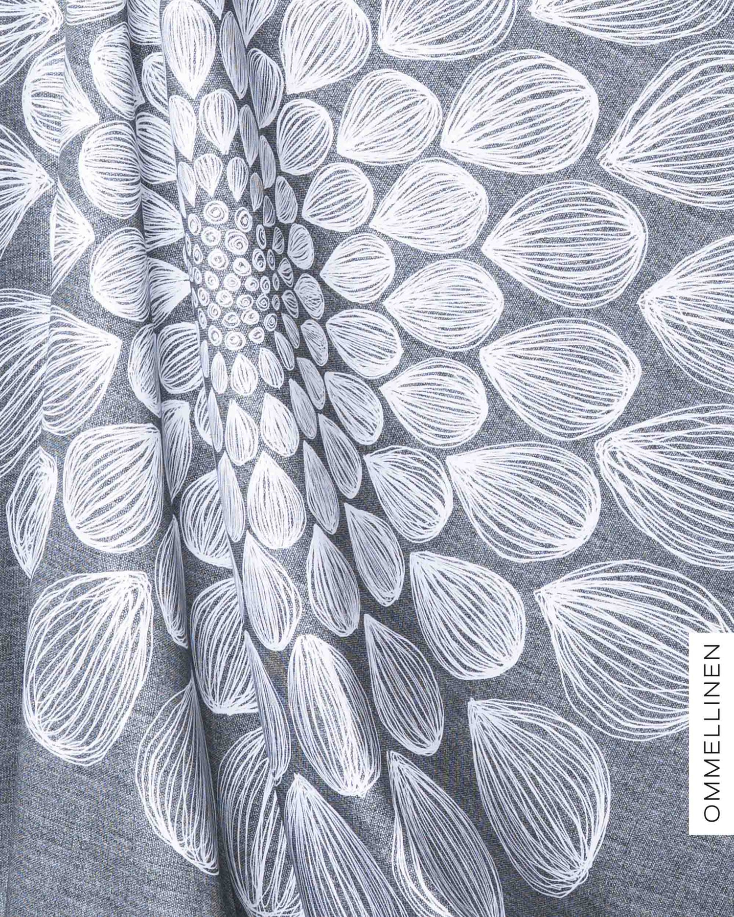 Cotton satin, Kaipuu - grey