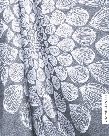 Cotton satin, Kaipuu - grey