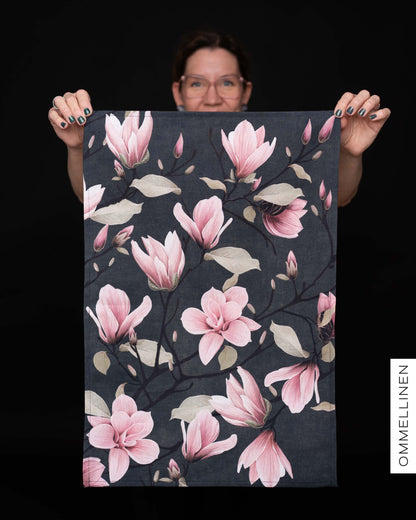 Kitchen towel, Magnolian kuiskaus - light pink