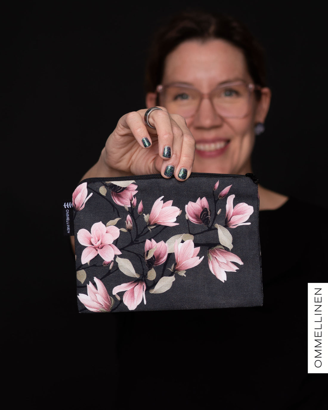 Makeup bag - big, Magnolian kuiskaus - light pink