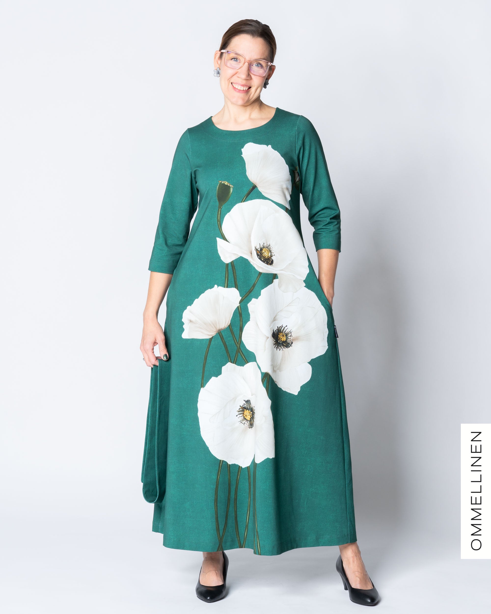 UNELMA dress, Yökukka - emerald