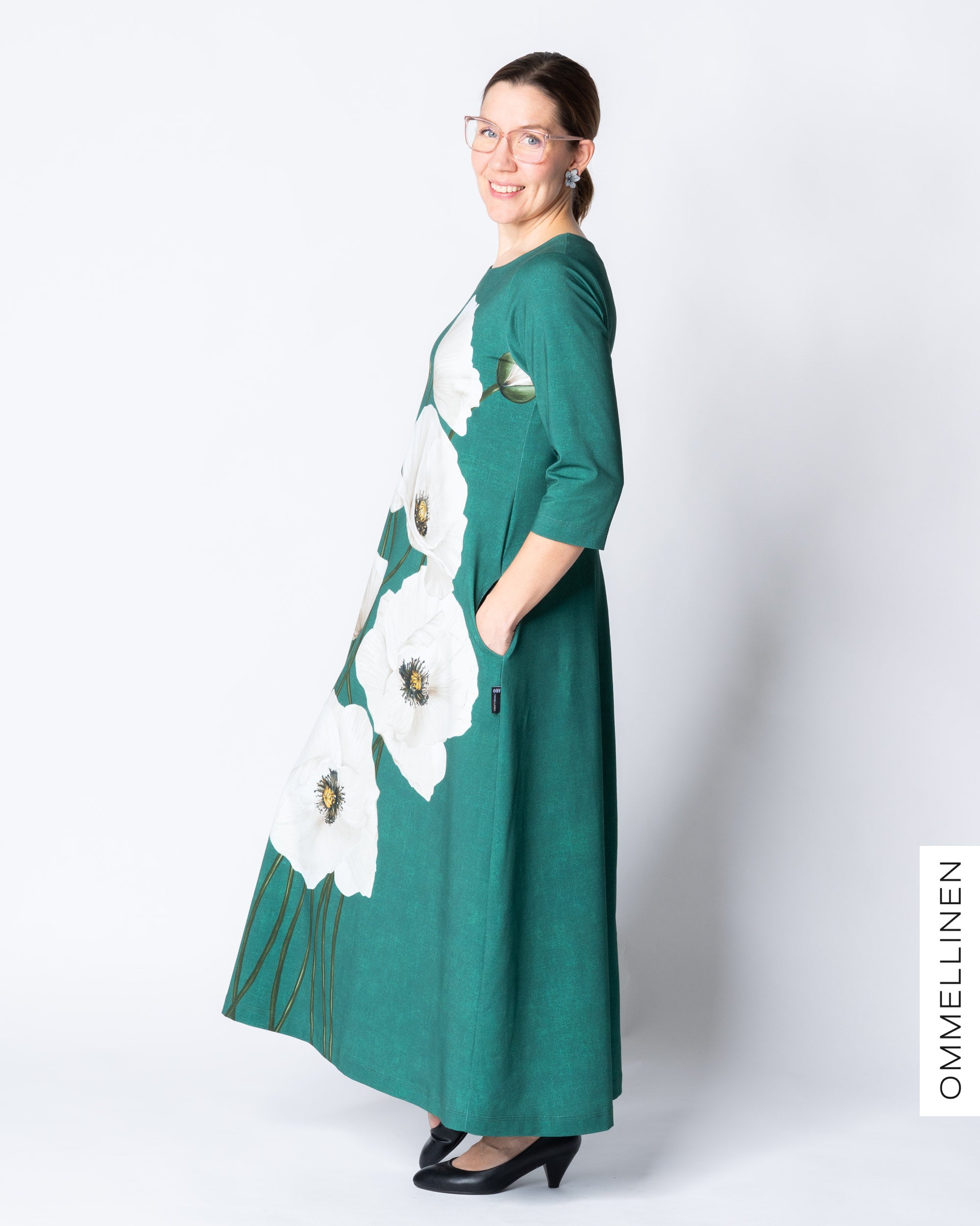 UNELMA dress, Yökukka - emerald