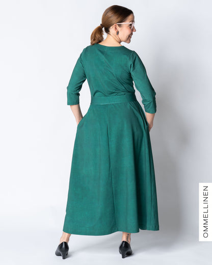 UNELMA dress, Yökukka - emerald