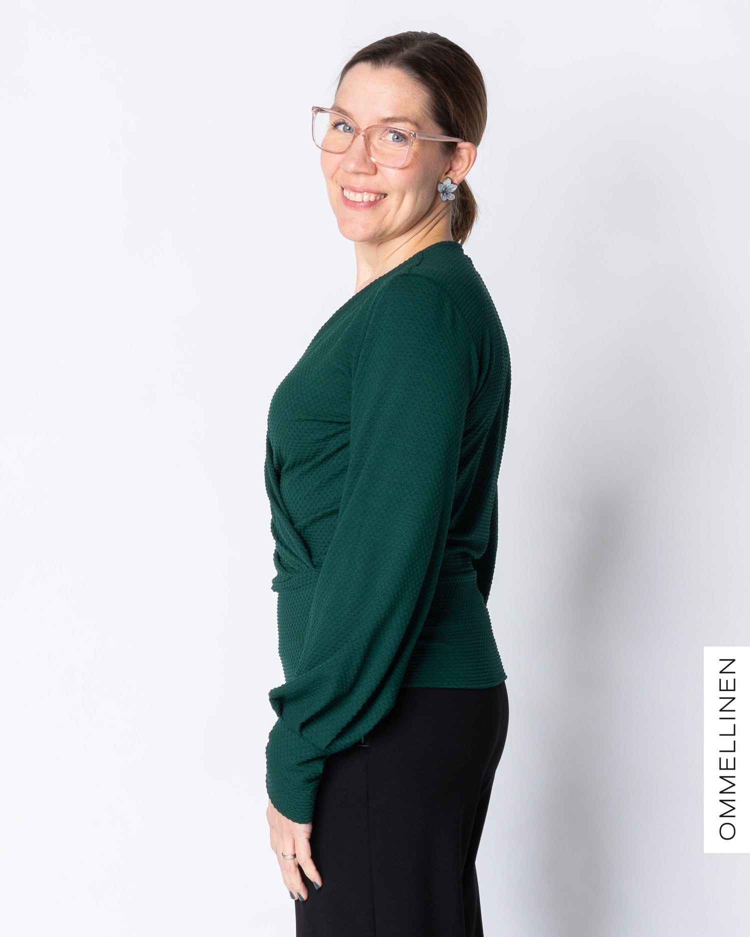 WHOOPS! HELMI shirt, emerald - L