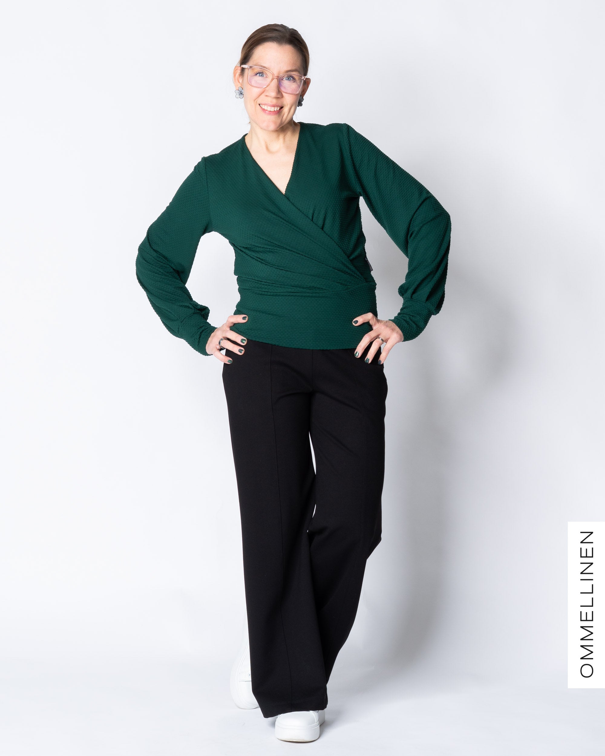 WHOOPS! HELMI shirt, emerald - L