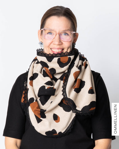 KOLMIO scarf, Mielitietty - sand