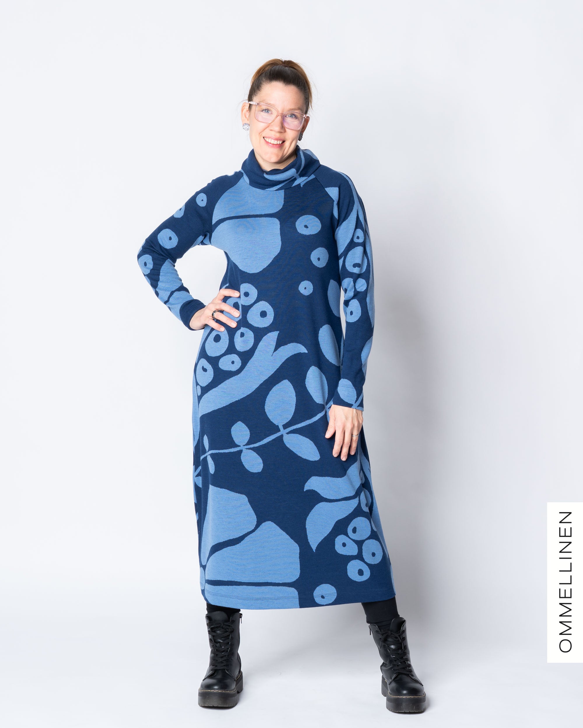 WOOL dress, Kaunotar - blue