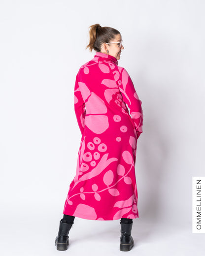 WOOL dress, Kaunotar - pink