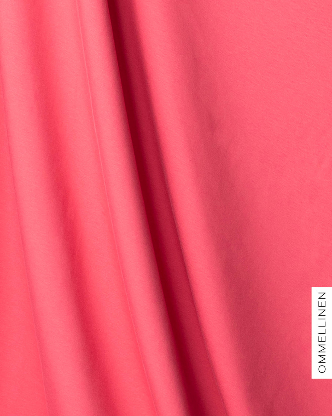 French terry brushed - wide, deep coral