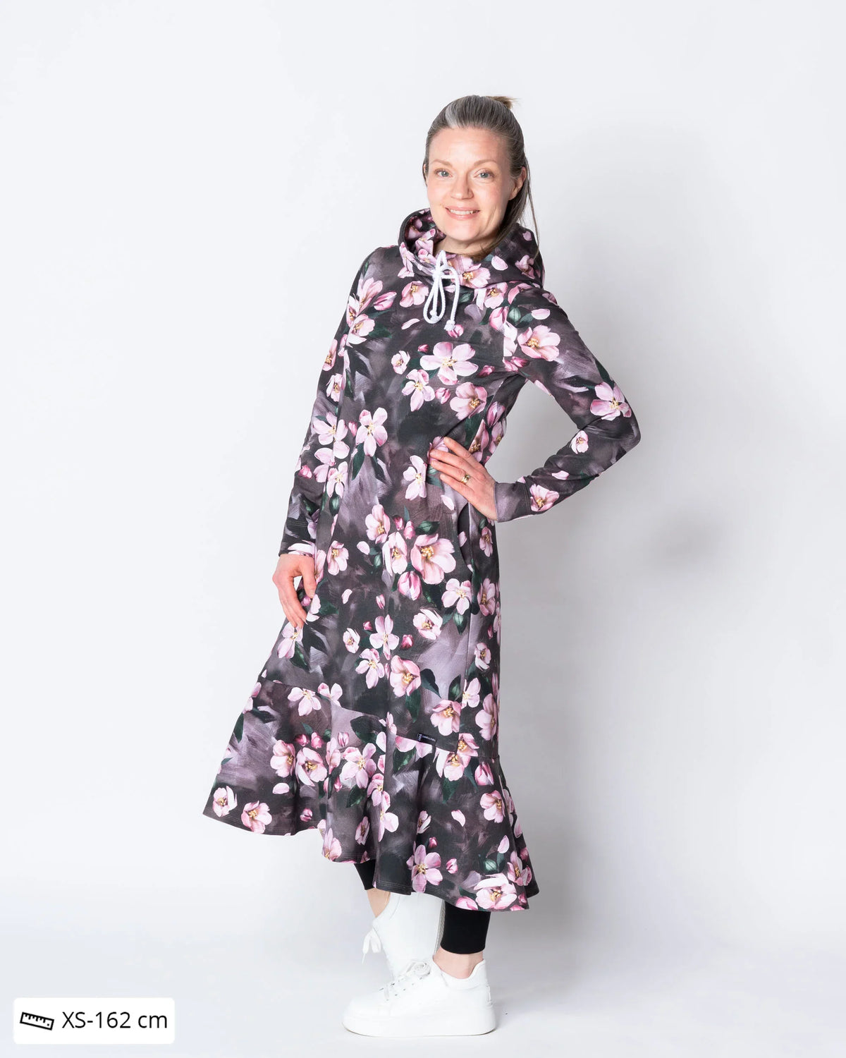 WHOOPS! HULMU hoodie, Omenankukkia - rose - 2XL