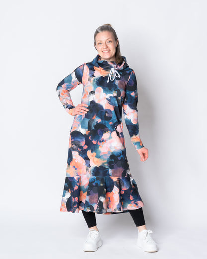 HULMU hoodie, Hehku - blue/coral