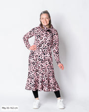 WHOOPS! HULMU hoodie, Kukkaleopardi - light pink - XS