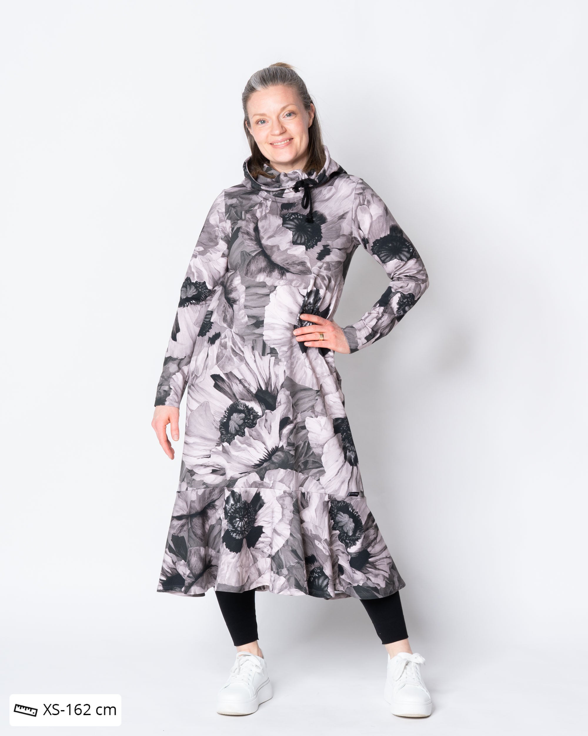 HULMU hoodie, Tuulenkukka - tuhka