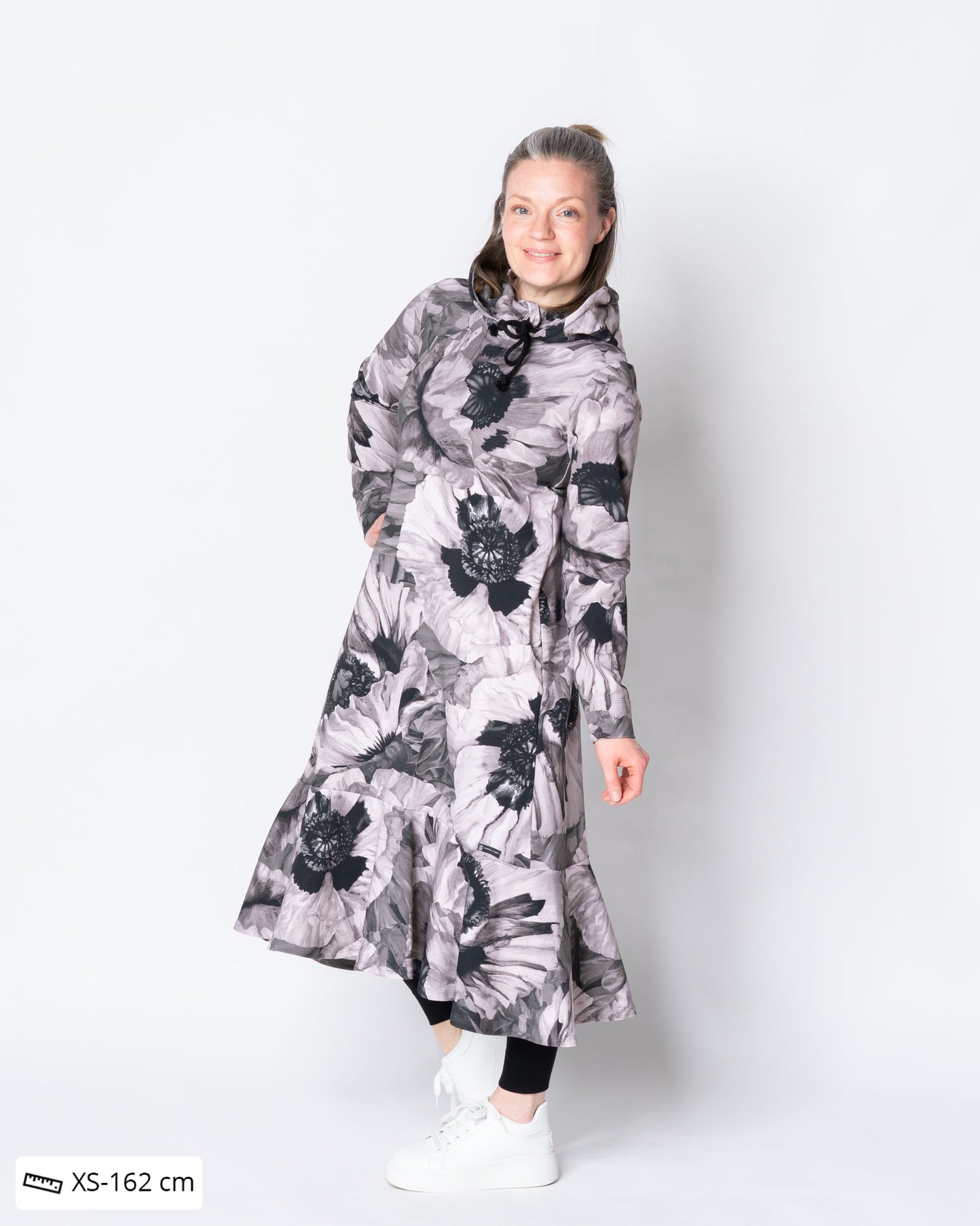 HULMU hoodie, Tuulenkukka - tuhka