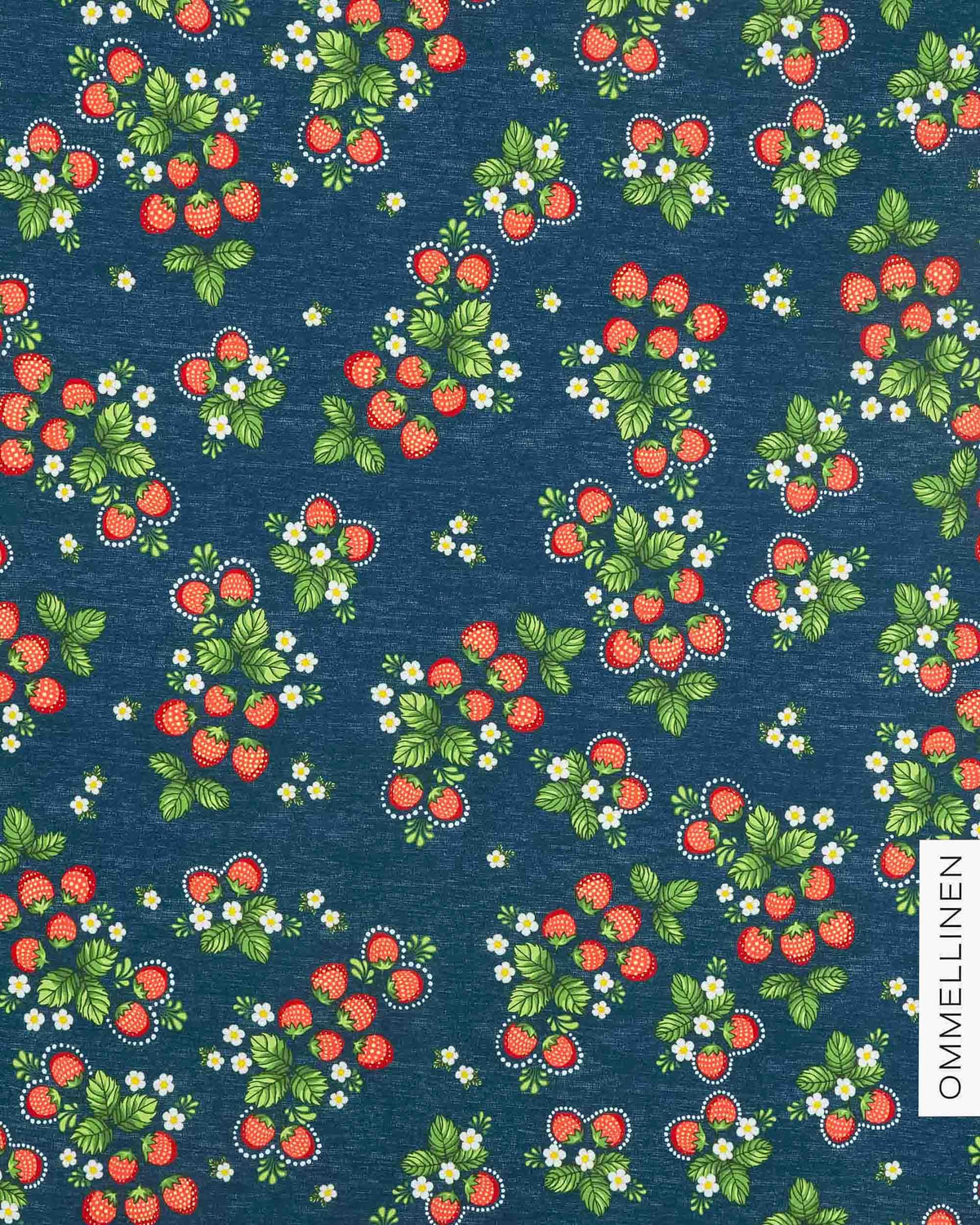 Jersey - PRE-CUT, Babushka mansikka - blue