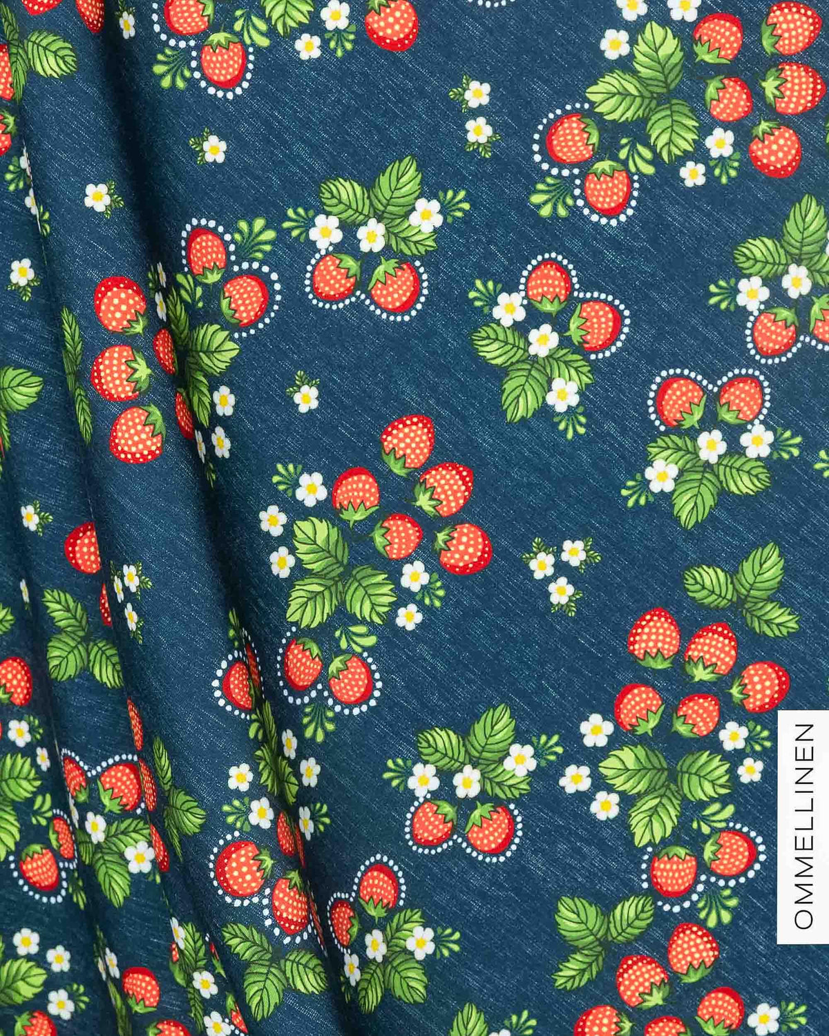 Jersey - PRE-CUT, Babushka mansikka - blue