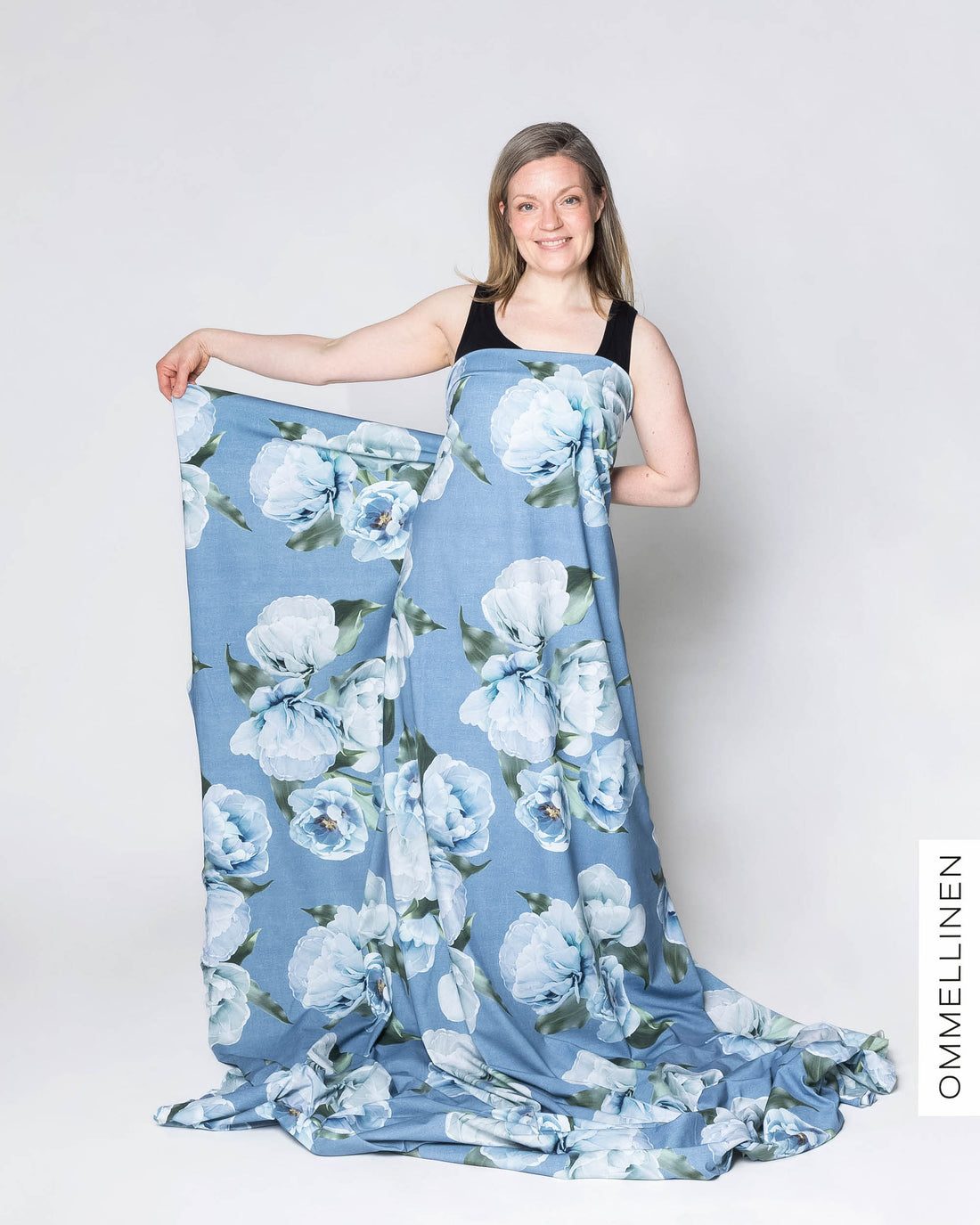 Jersey - PRE-CUT, La Belle continuous - light blue