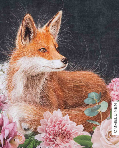 Jersey, Kukkakimppu &amp; kettu - grey